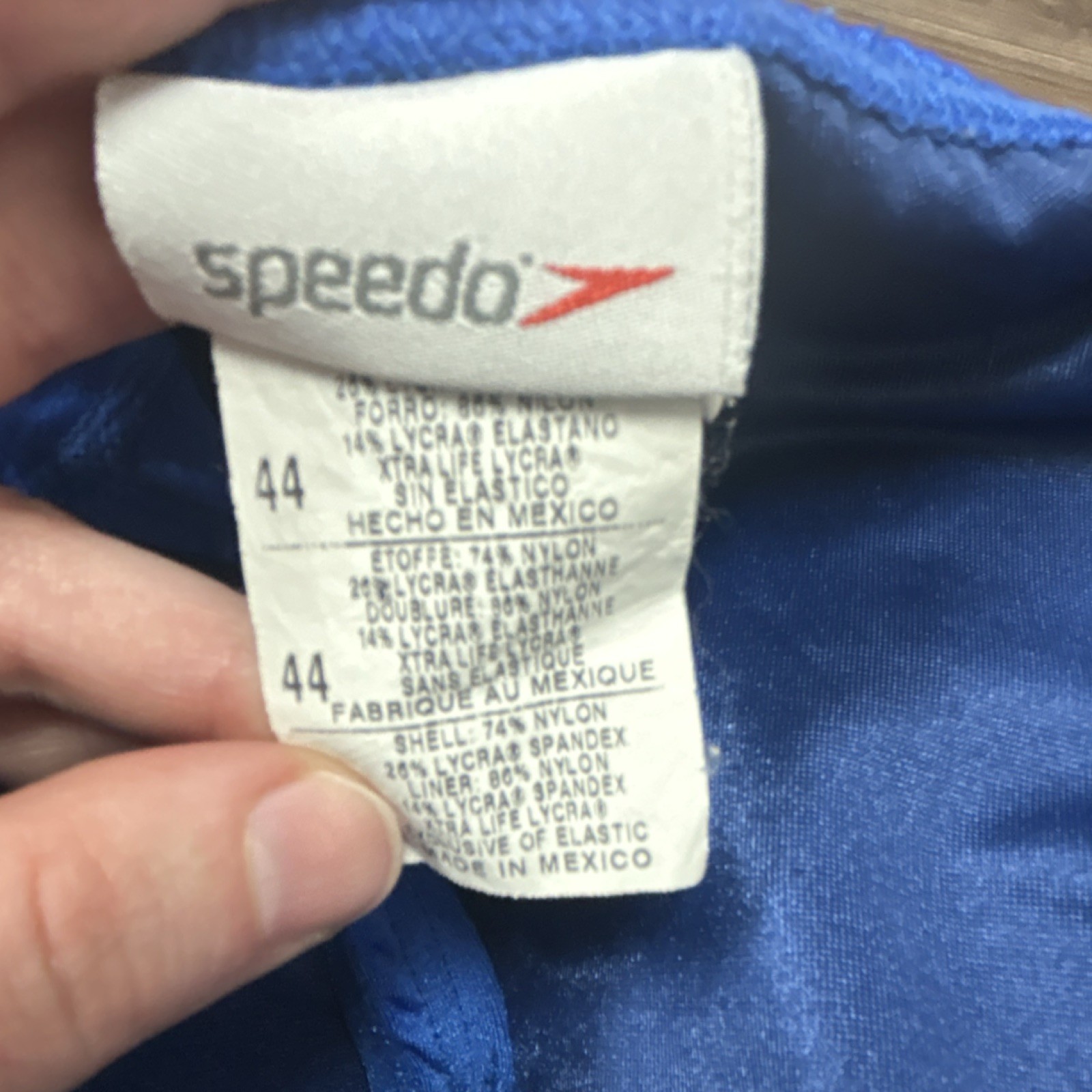 Speedo One Piece Sport Swimwear Women’s Blue Size 44