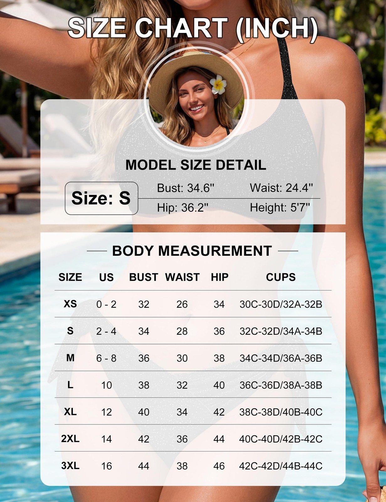 Blooming Jelly Womens Bikini Sets Two Piece Mid Rise Swimsuit Sparkly Cheeky …
