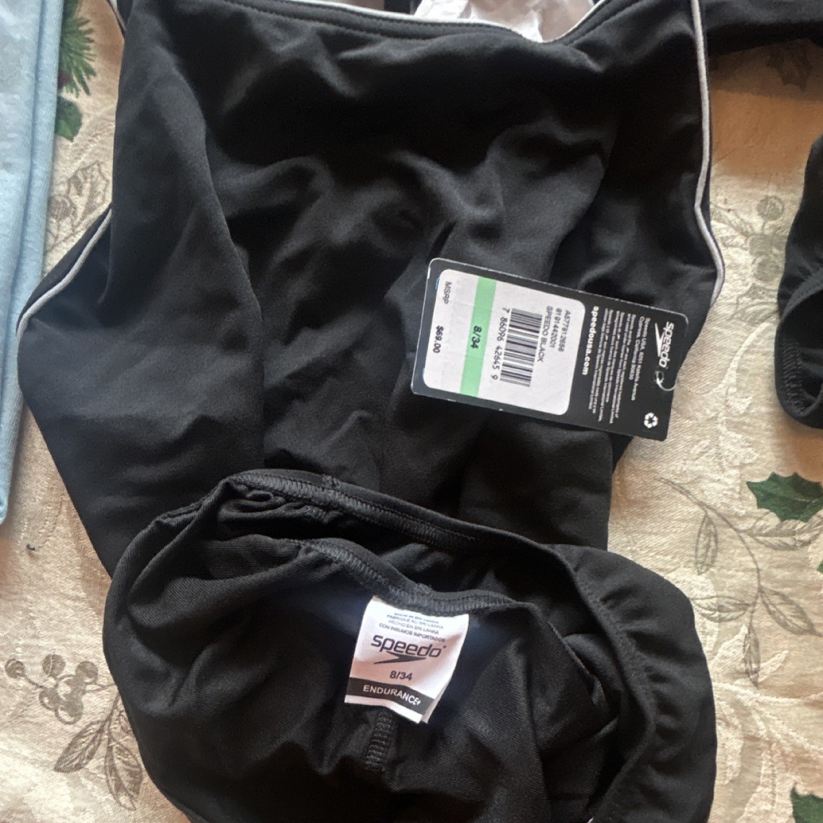 Speedo Competitive One Piece Skimpy Thin Strap Endurance+ Swimwear 8/34