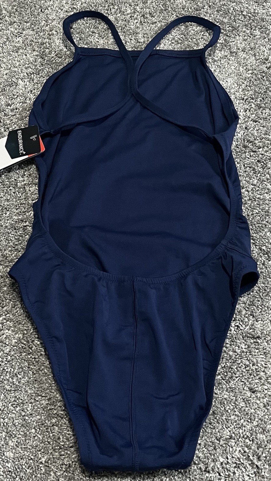 NEW Speedo Women’s Swimsuit One Piece Size 34 Navy Blue Endurance+ Racing Cut
