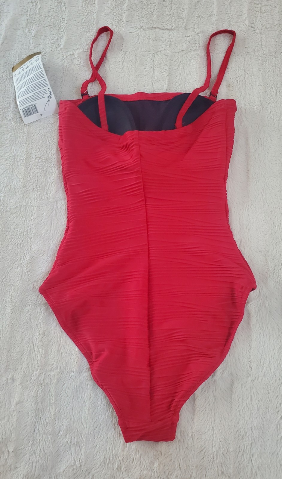 Gottex Women’s Swimsuit Textured Size 6 Fire Red