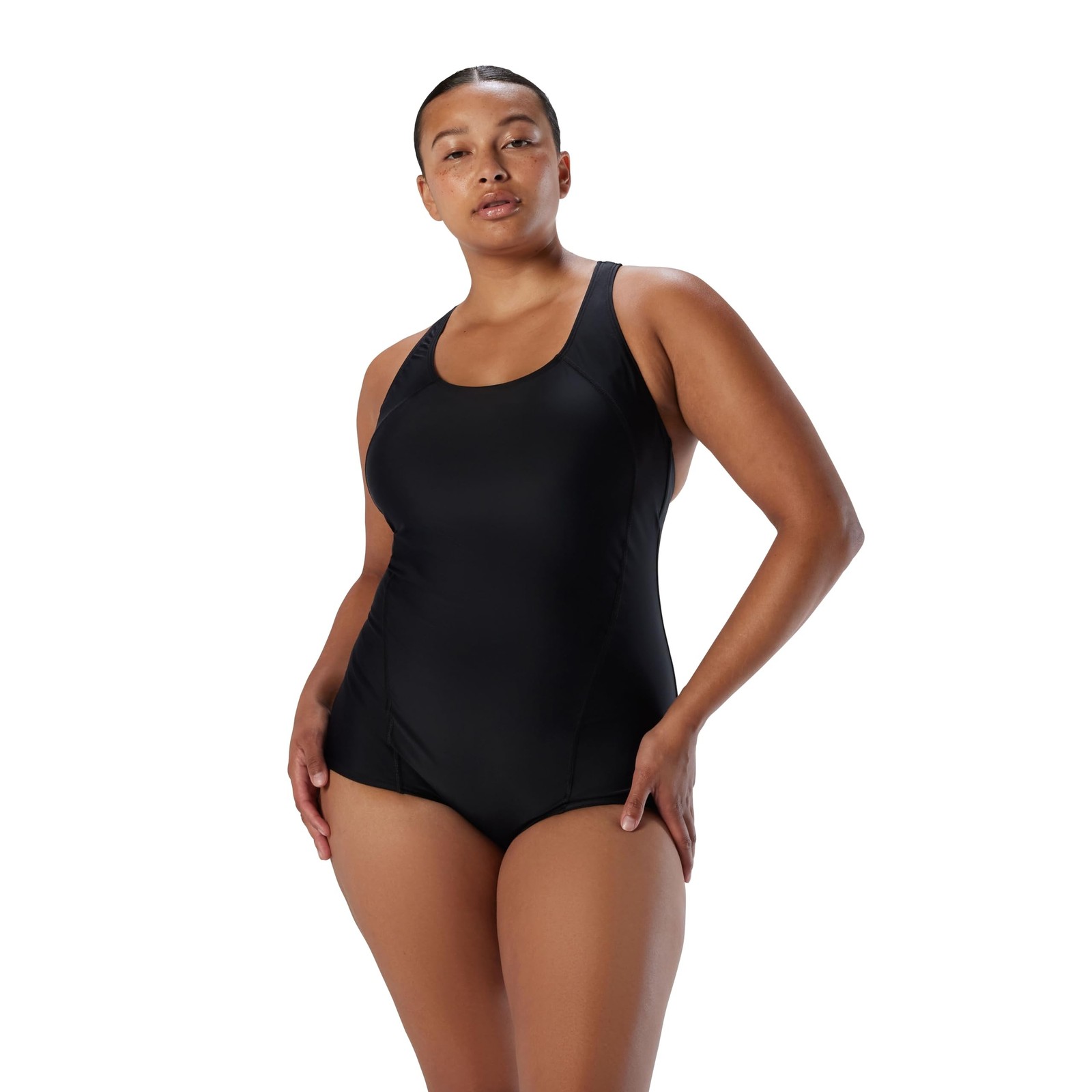 speedo Women’s Swimsuit One Piece PowerFlex Princess Seam Ultraback Conservat…