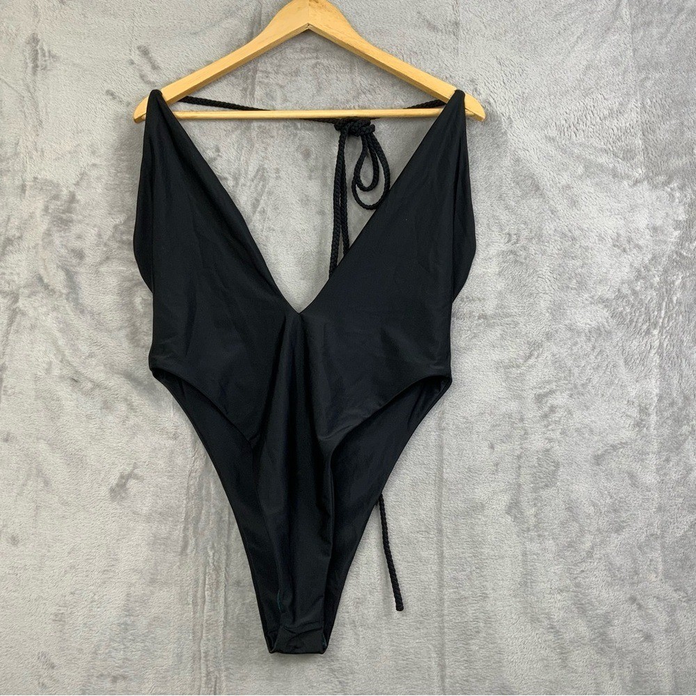 Mars The Label. The Fishtail Swimsuit. Black. UK Size 18. (NWT).