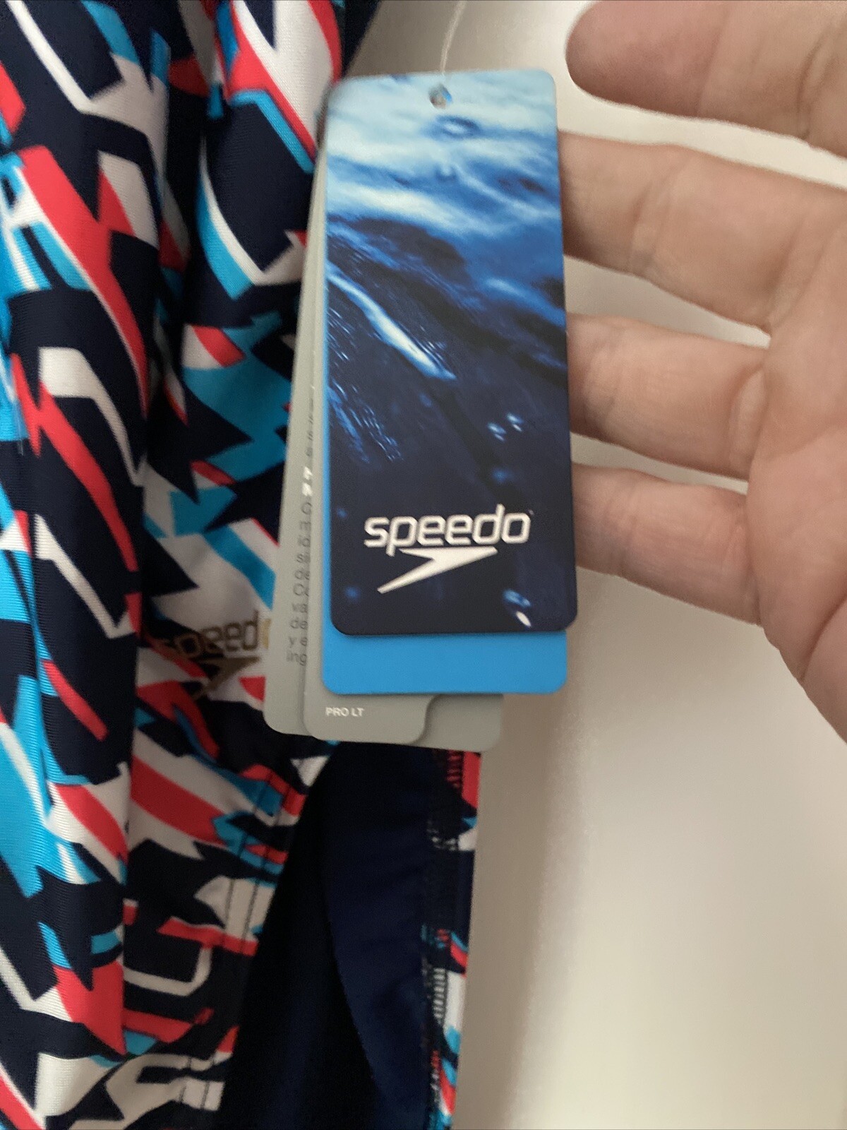 Speedo Women’s Swimsuit Pro LT Size 30 Navy Red White NWT $54