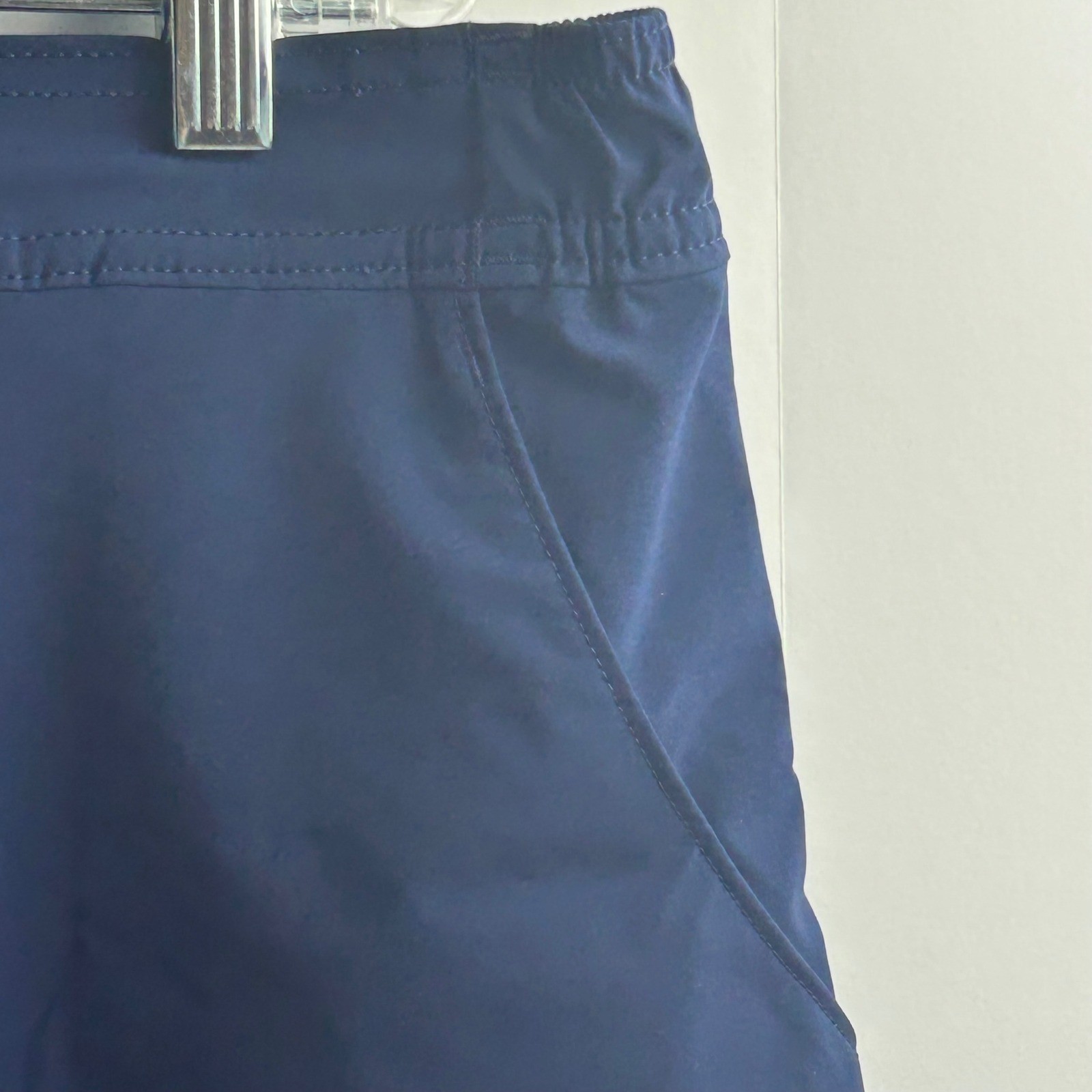 Lands’ End Sport Womens Navy Blue Board Shorts Swim Trunks Size 18 Drawstring