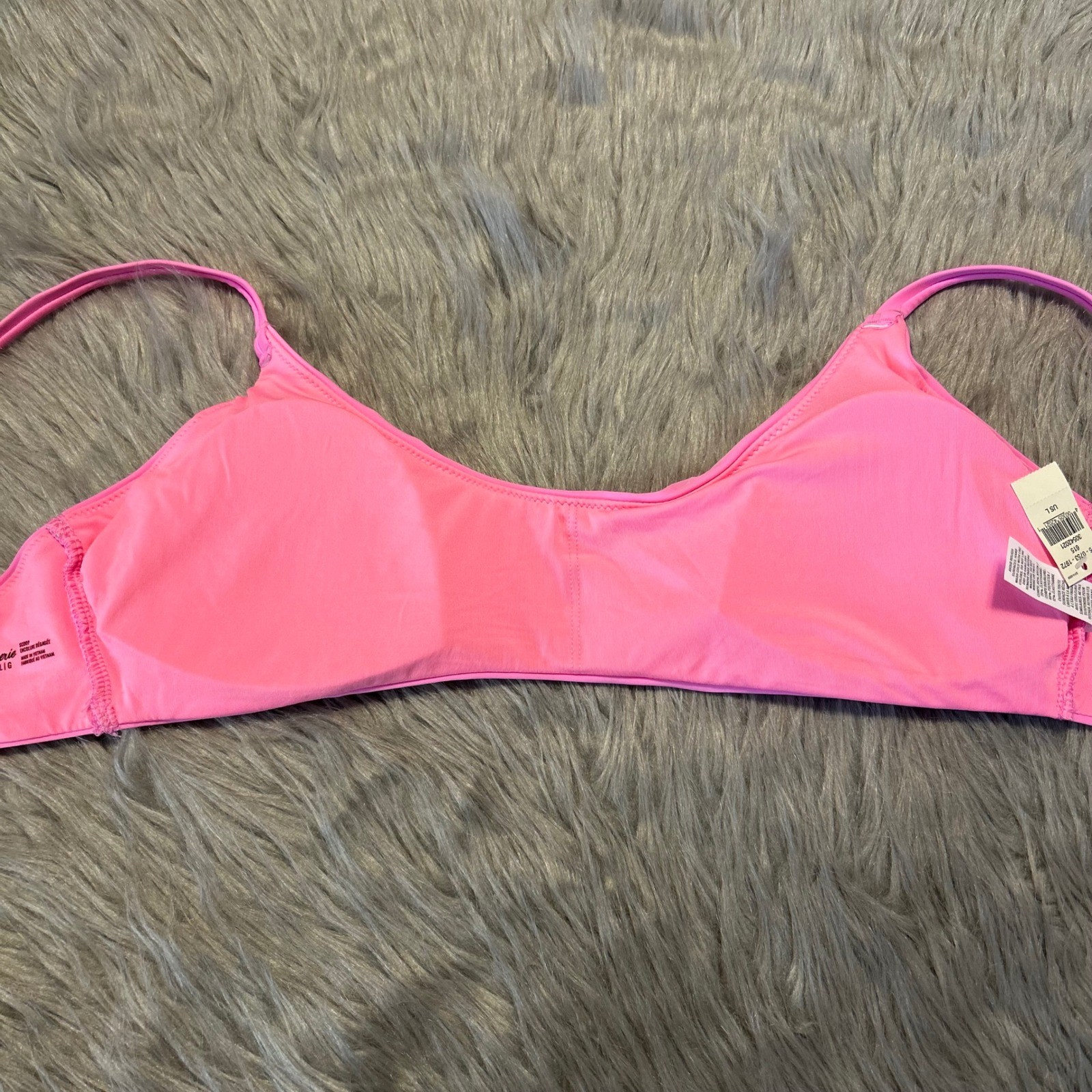 Aerie Bikini Top Womens Size Large Pink Swimsuit Swimwear Wireless