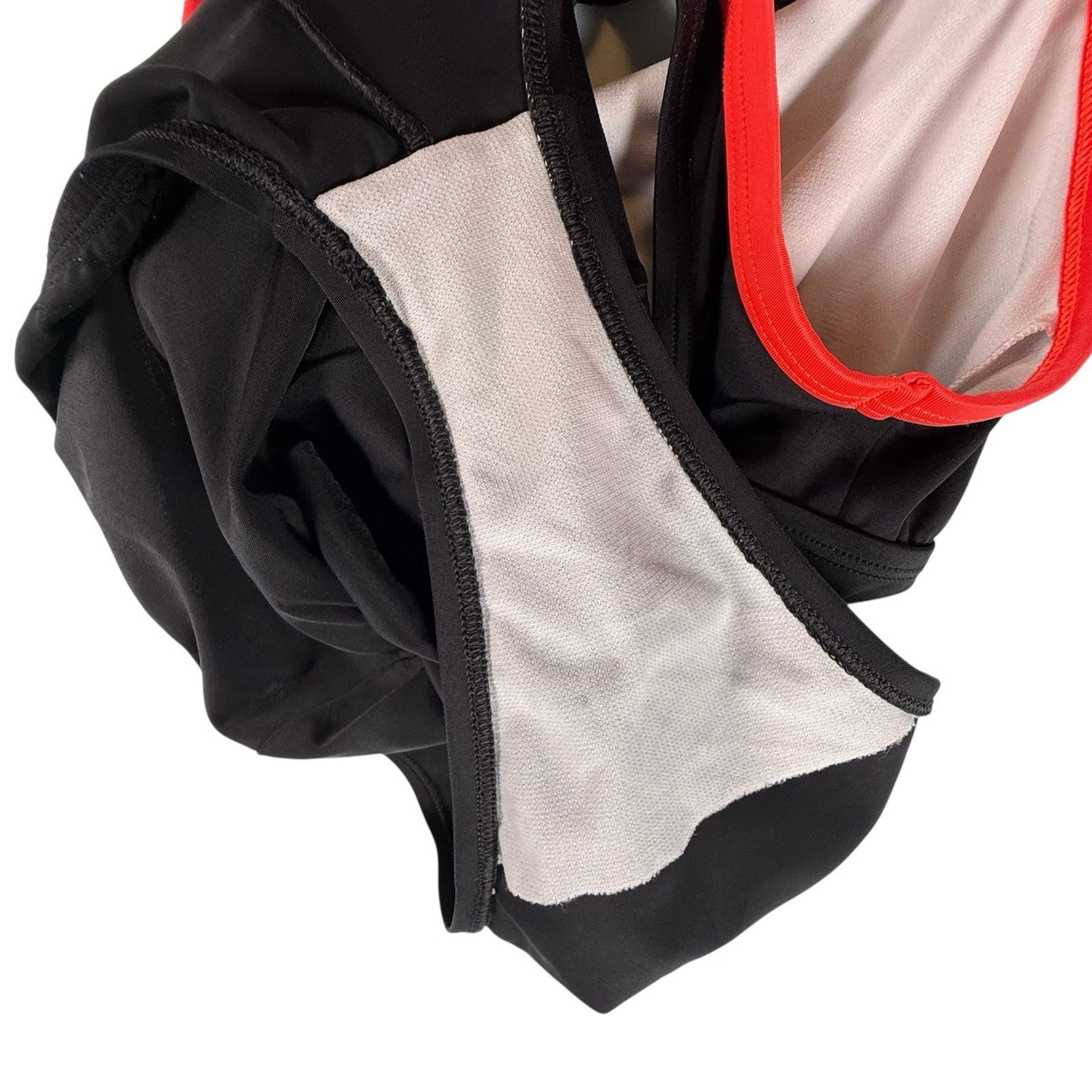 VTG Y2k Nike Colorblock SIZE MEDIUM One Piece Swimsuit Racerback Black Red Women