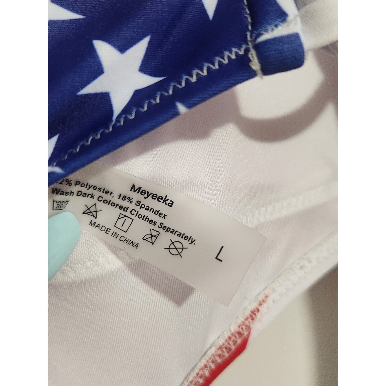 American Flag One-Piece Swimsuit – Red, White & Blue
