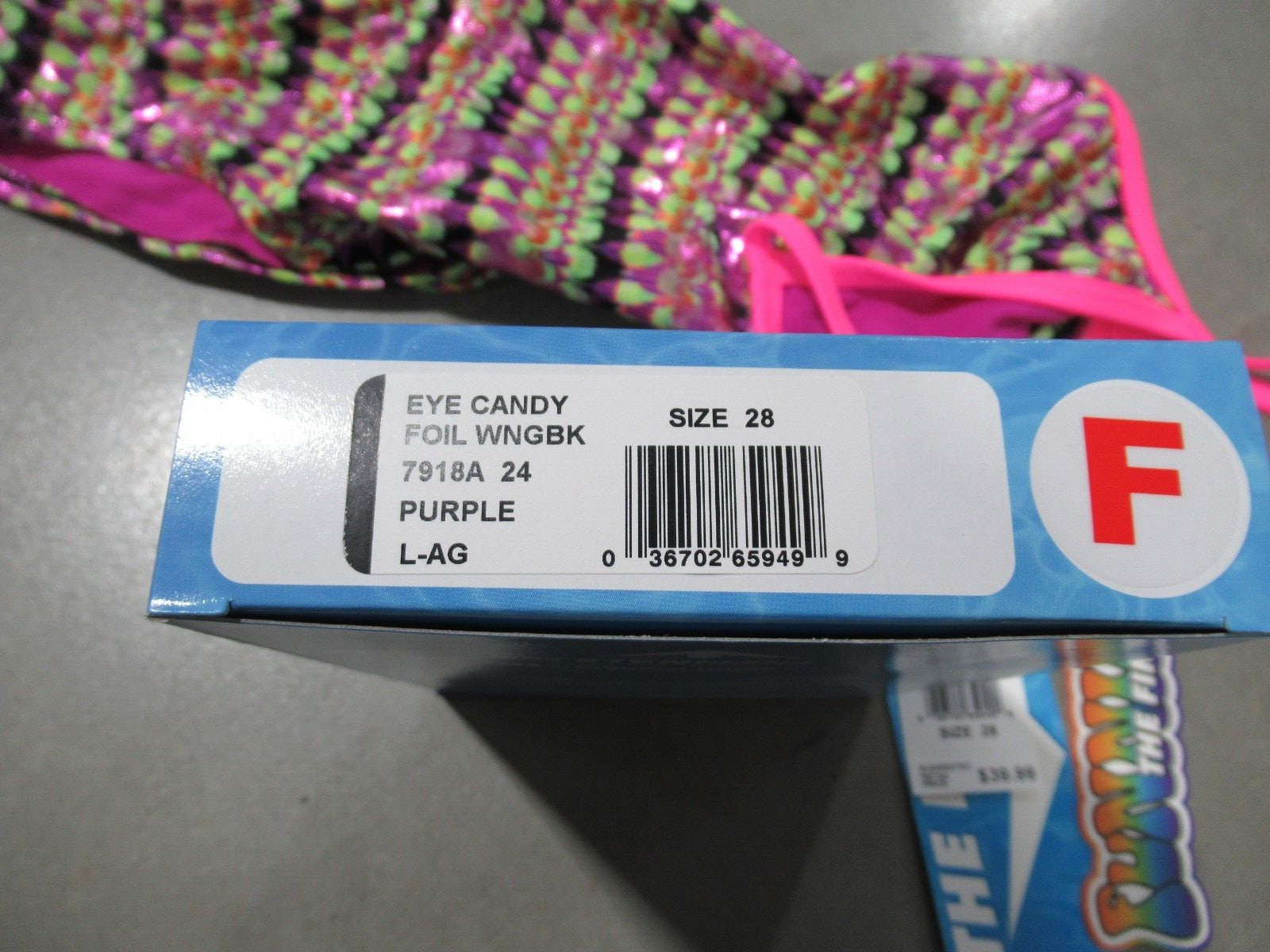 TYR The Finals Eye Candy Foil Size 28 – Purple*NWT*