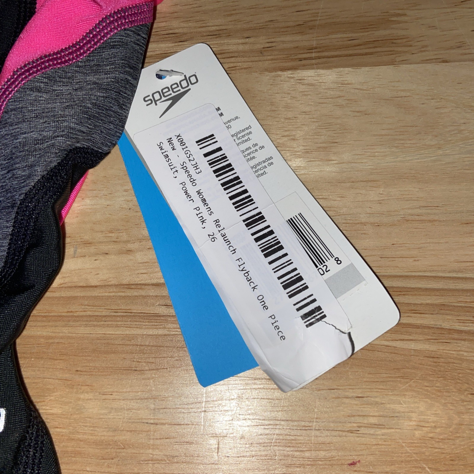 NWT Women’s Speedo Relaunch Flyback Pro LT Swimsuit Pink Black Size 26
