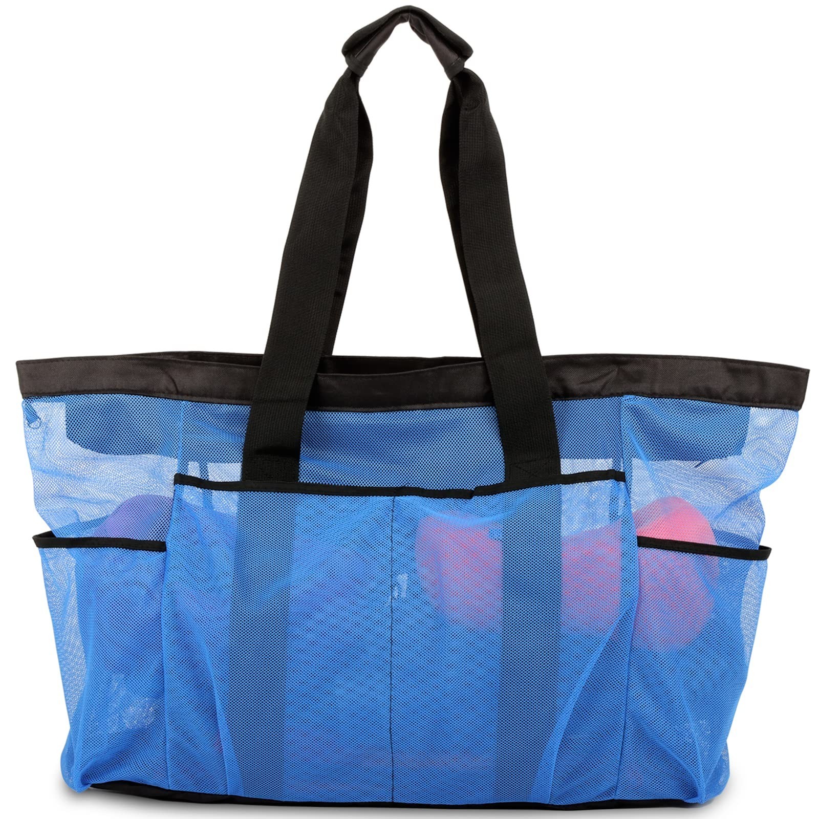 Extra Large Beach Bag Mesh Tote with Zipper and Pockets Ideal for Your Family…