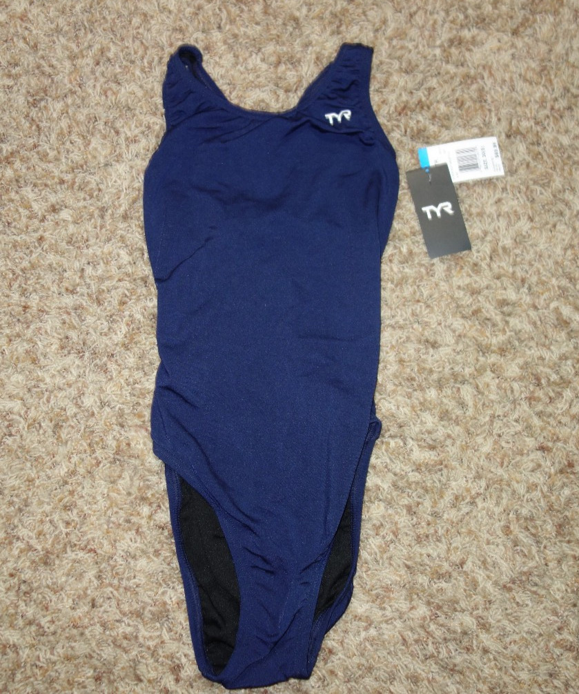 TYR Women’s Durafast Maxfit-A Swimsuit Navy Blue Size 30 Small MDUR7A NEW NWT