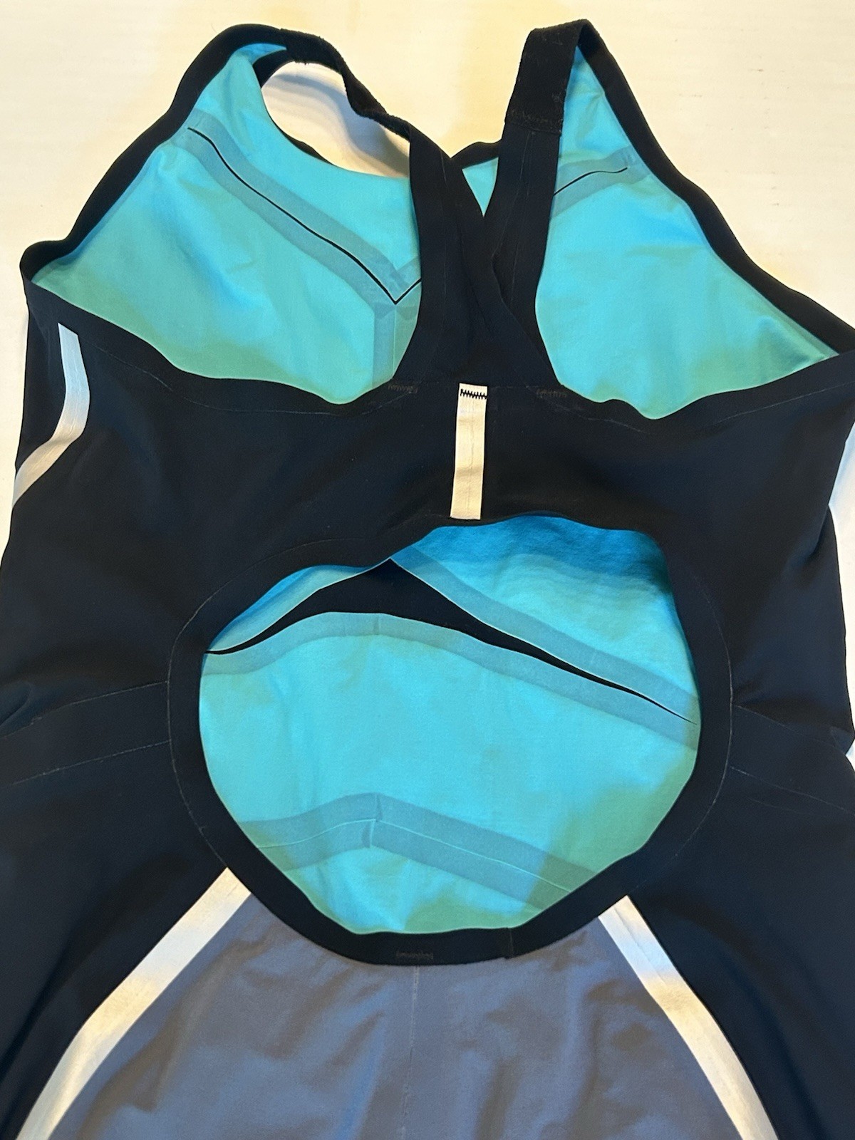 V3 TEAM VICI FEMALE POWERBACK TECHNICAL RACING SWIMSUIT BLACK SILVER SZ 24 Women