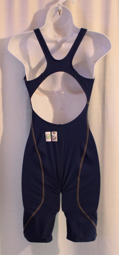 Arena Powerskin ST Next Openback Competition Racing Tech Suit Sz 32 Navy Blue
