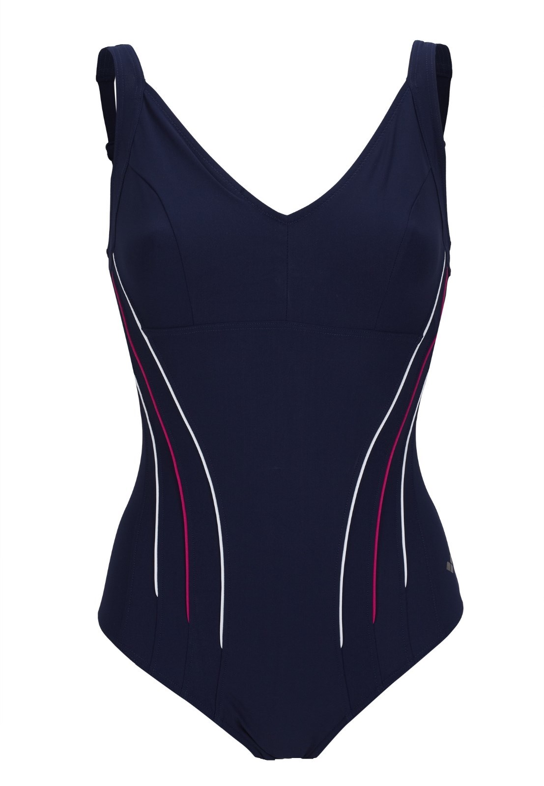 NWT ARENA Women’s ‘Minesse’ 1-piece swimsuit Navy/Gray/Rose Violet 32/US 2/XS