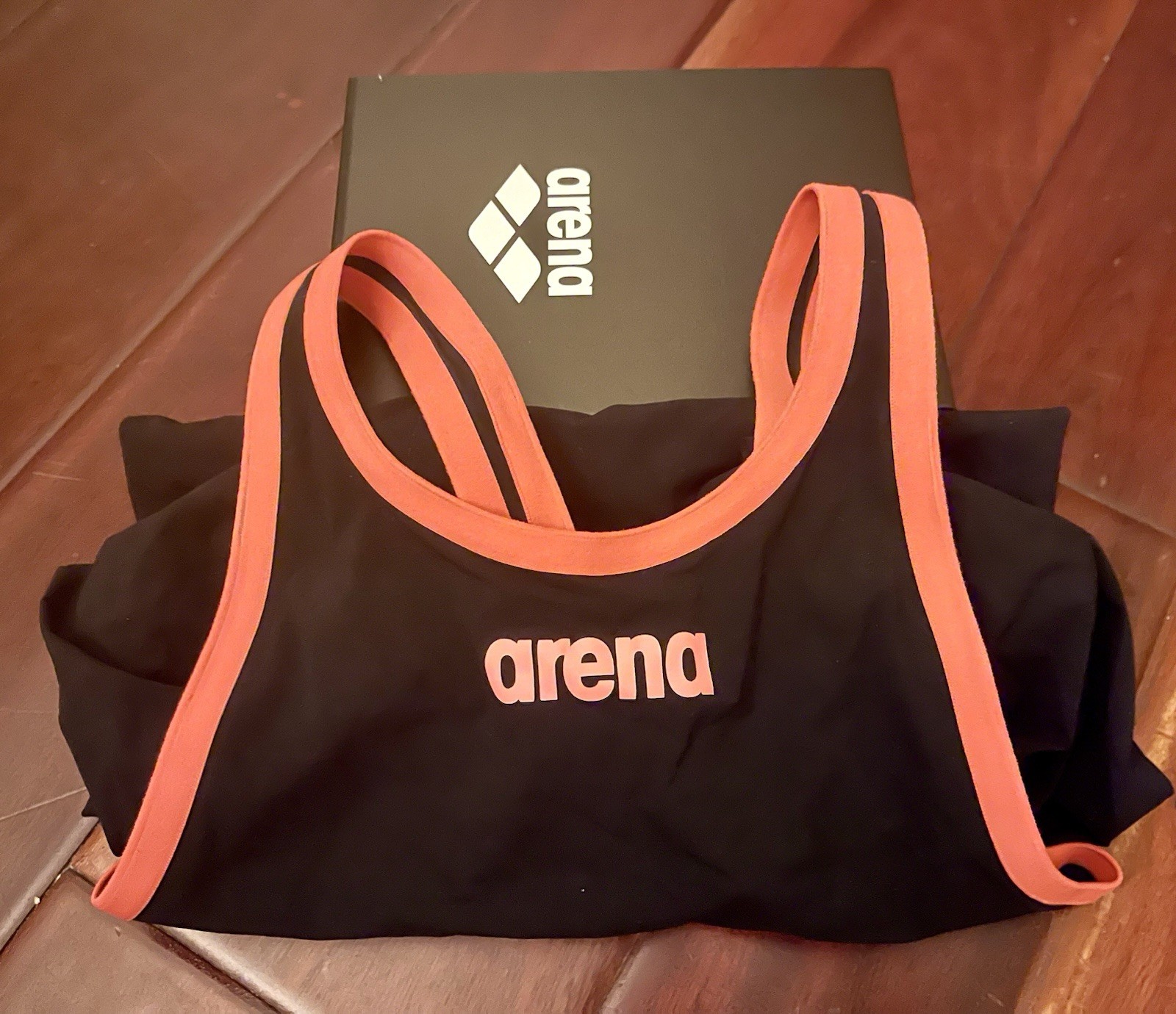 Arena Women’s Competitive Kneesuit Swimsuit US Size 22 Black/Salmon Nylon