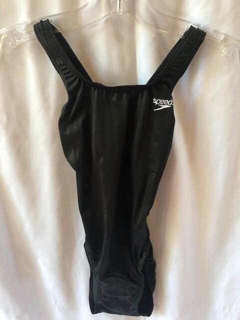 SPEEDO Swimsuit FL Aqua Racerback Speedo Black – Sizes 26, 26, 28, 28, 32, 36
