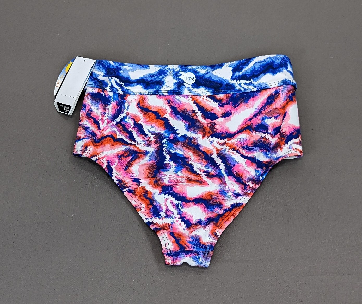 TYR NWT Women’s Leila High Waist Bikini Bottom Tie Dye Size XS UPF 50+