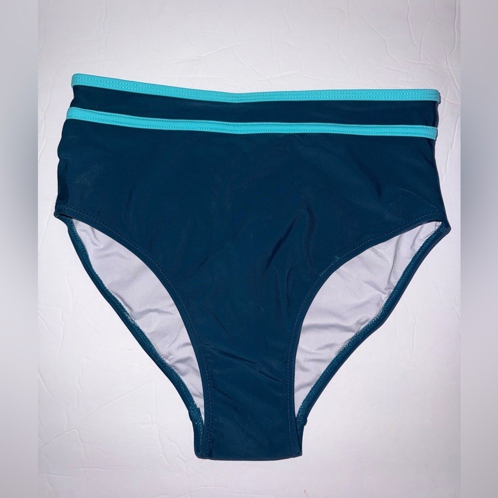 BMJL New/NWT Women’s High Waisted Hunter Green & Mint Green Bikini size Small