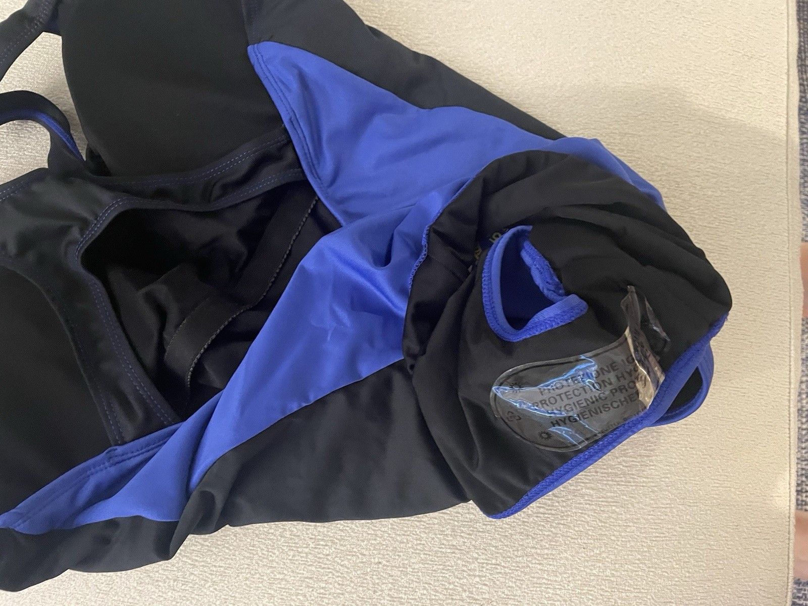 BALEAF Women’s One Piece Swimsuit Size 40 Blue Black Swimming
