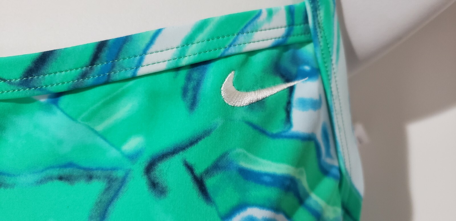 Nike Women’s One Piece Competition Swimsuit Racerback Green Blue $88
