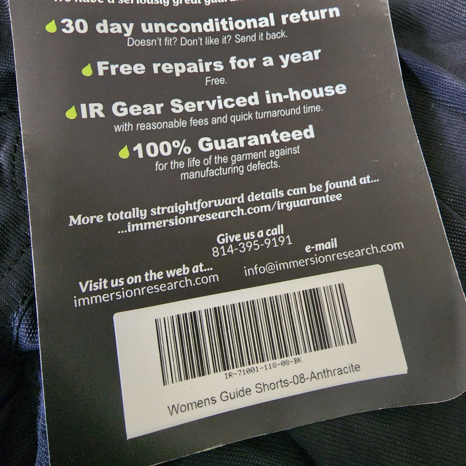 Immersion Research Guide Black Paddle Board Kayak Shorts Drawstring Women Sz 8