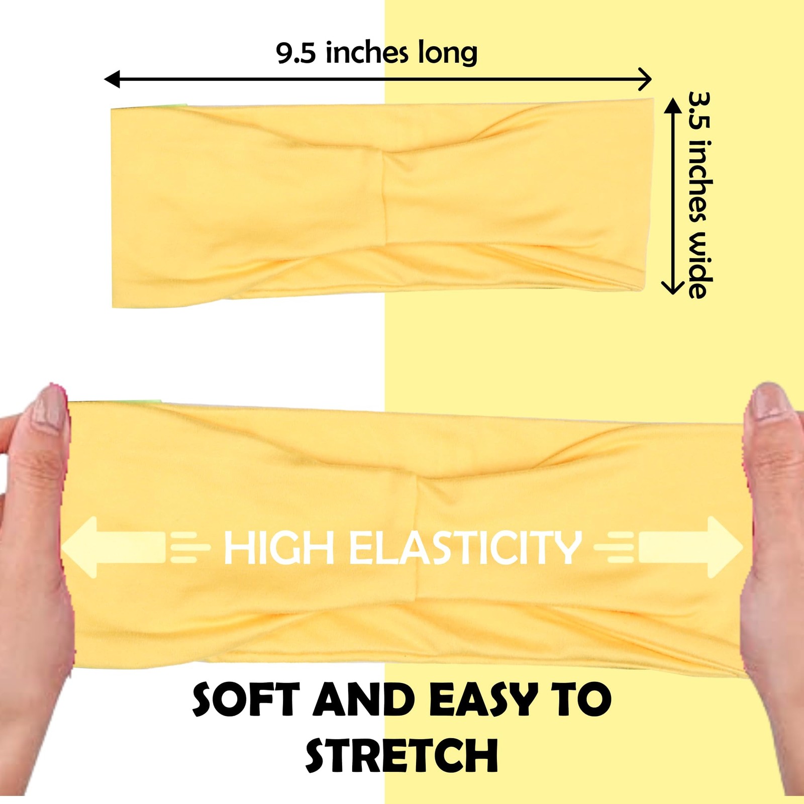 LOTUS78, Pack of 8 Wide Headbands for Women Non Slip, Fashionable Sports Hair Ba