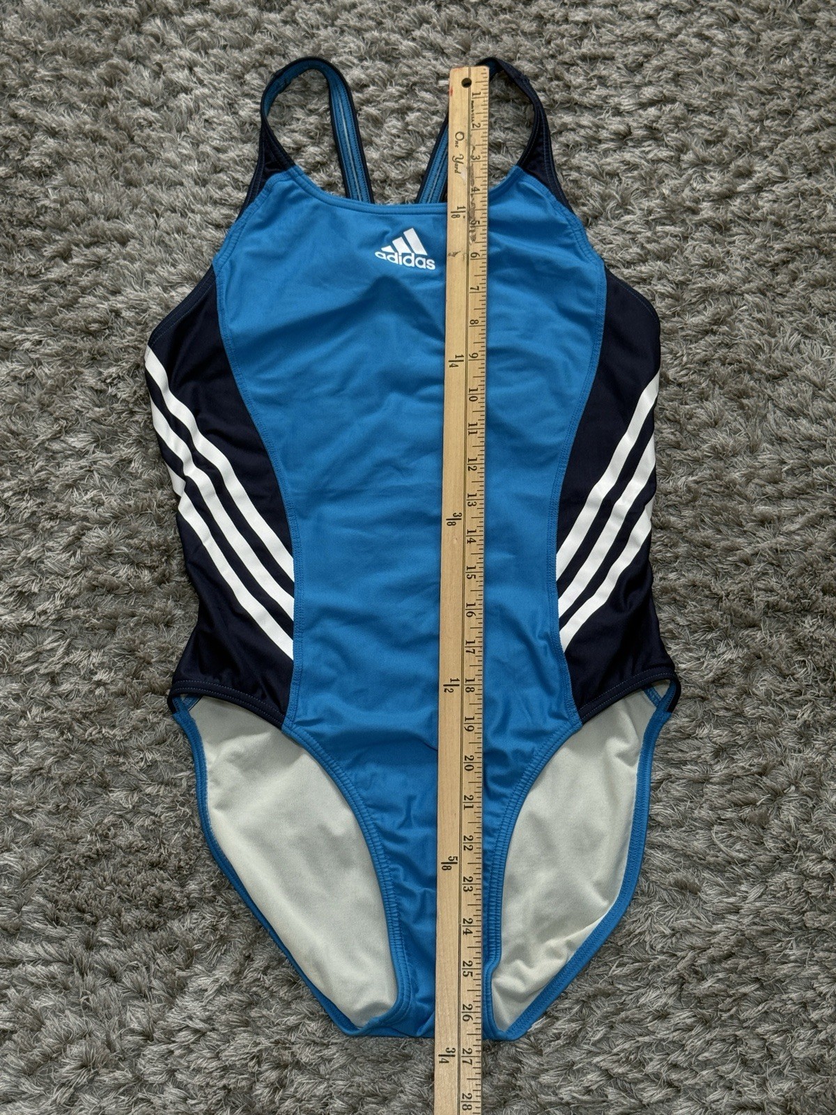 Adidas Womens One Piece Athletic Swimsuit Performance Training Swimwear Size S/M