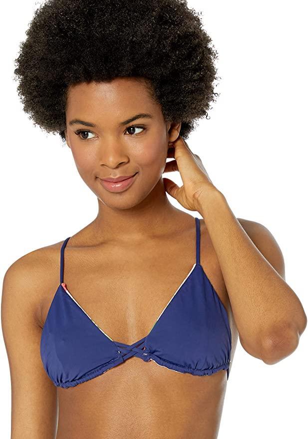 The Bikini Lab Tropical Garden Reversible Triangle Bikini Top