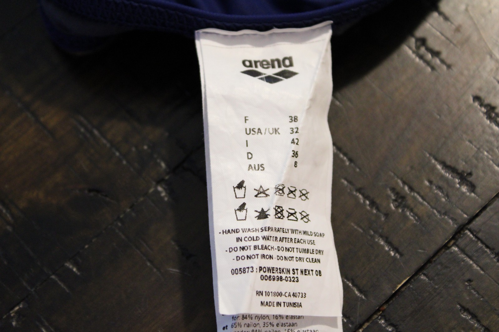 Arena Powerskin ST Next Openback Competition Racing Tech Suit Sz 32 Navy Blue