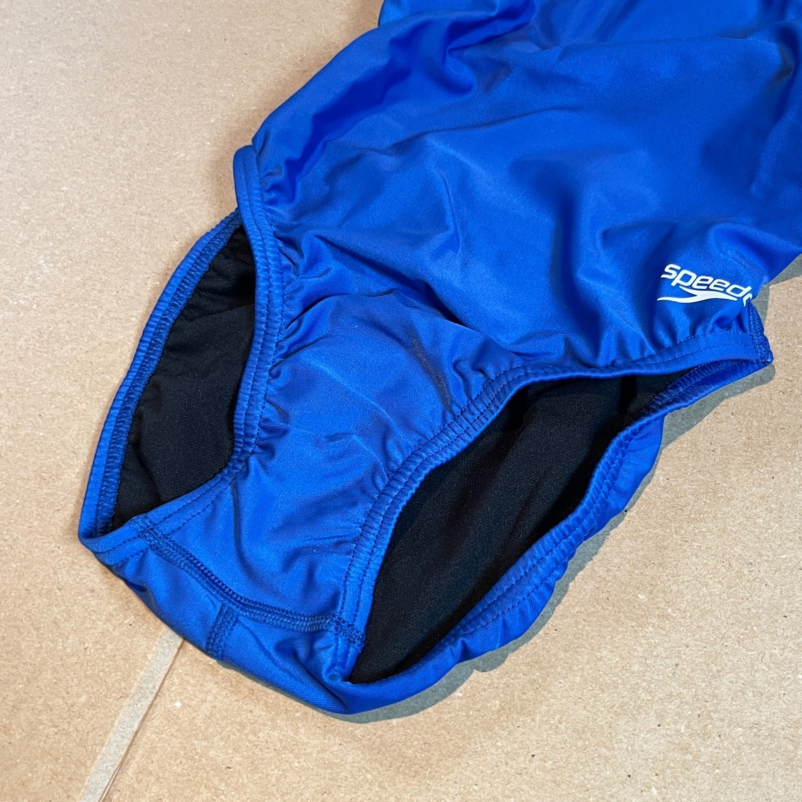 Speedo Team Royal Blue Flyback Training One Piece Swimsuit Size 30 NWT