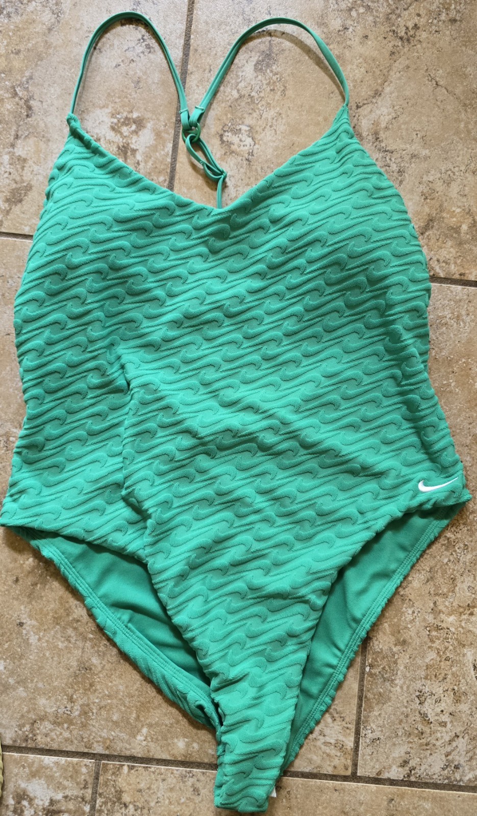 Nike Swoosh Link Terry Y-Back One Piece Swimsuit. Women’s Size XL. New.