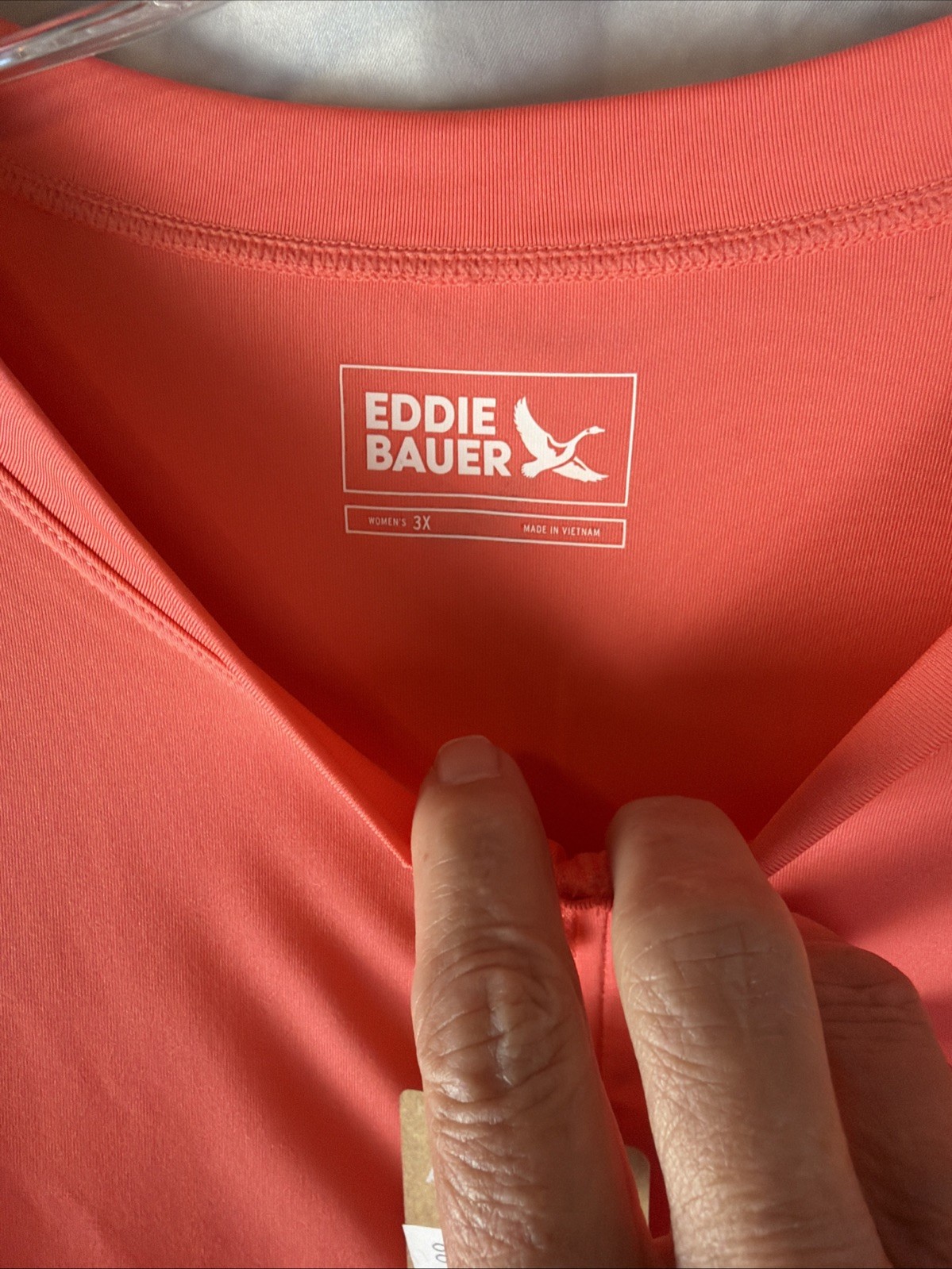 Eddie Bauer Long Sleeve Amphib Rashguard 1/4 Zip Top Orange Sz 3XL