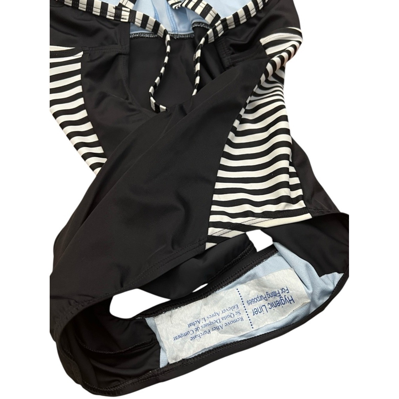 Nike Laser Stripe Racerback One Piece Swimsuit Athletic Colorblock Bathing Suit