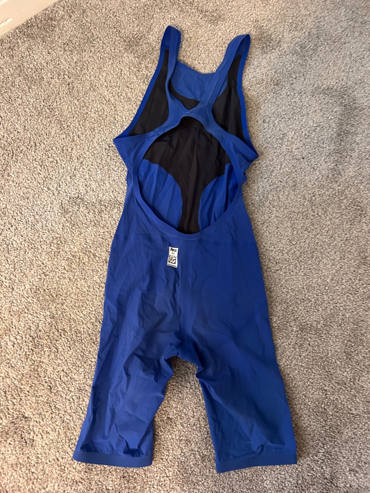 Arena Powerskin R-Evo+ Women’s Open Back Tech Suit Kneeskin Blue Size 30 Racing