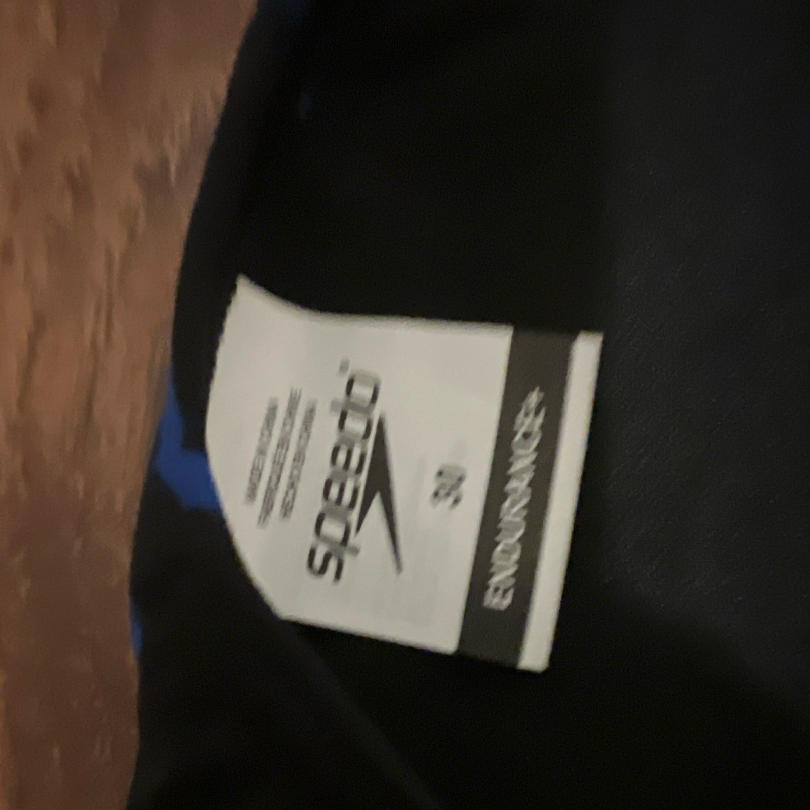 Speedo Endurance Racing Competitive One Piece Swimsuit Size 30 Blue/Black