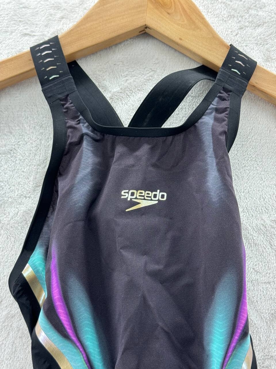 NWT – Speedo Women’s Lzr Racer X Open Back Kneeskin Swimsuit Black Size: 20