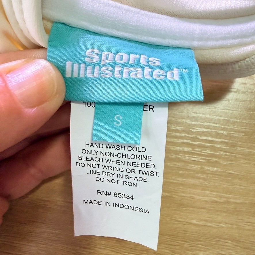 NEW Sports Illustrated Jasmine X-Back Underwire Bikini Top White S