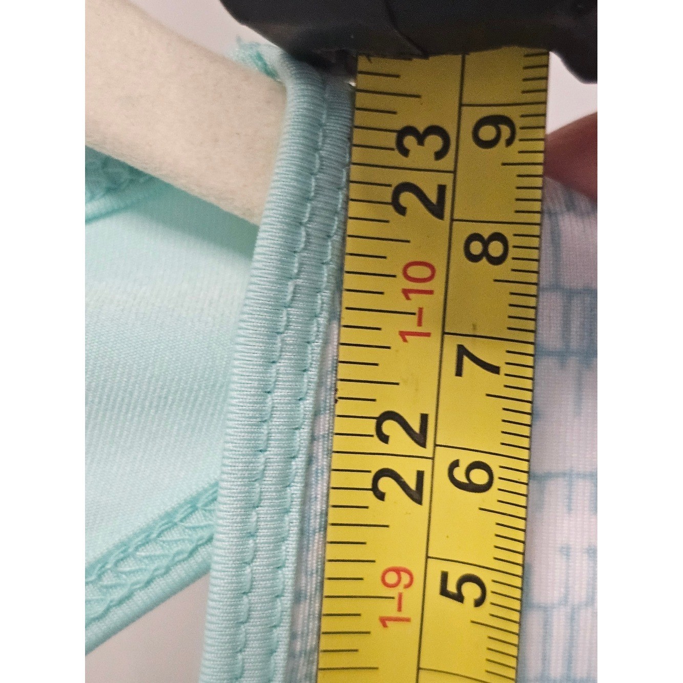 Lucky in Love Aqua Geometric Racerback Active Tank Top Size M (8-10)