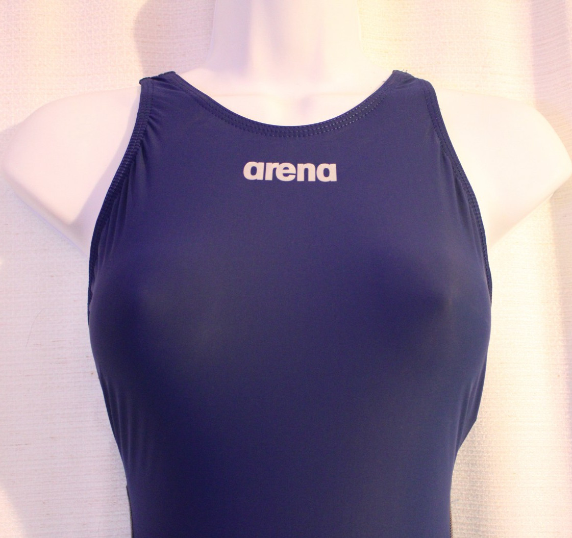 Arena Powerskin ST Next Openback Competition Racing Tech Suit Sz 32 Navy Blue
