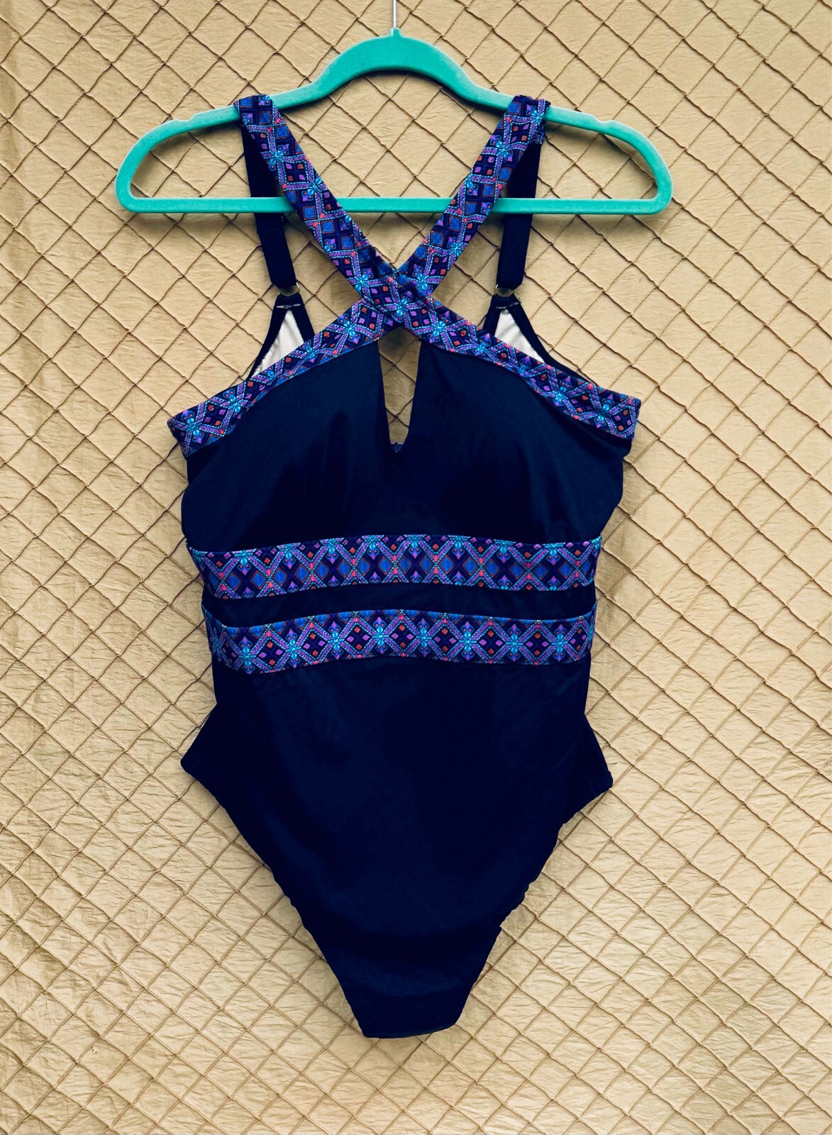 Swimsuits for All Size 18 Women’s Navy One Piece Fully Lined Swimsuit