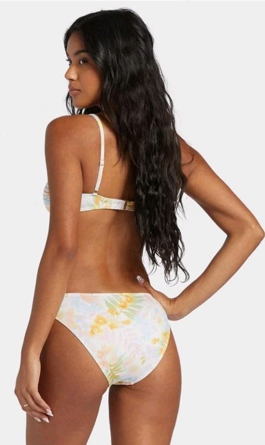 NWT Billabong Peaceful Palms Underwire Bikini Top M 10 Top Only Adjustable Strap