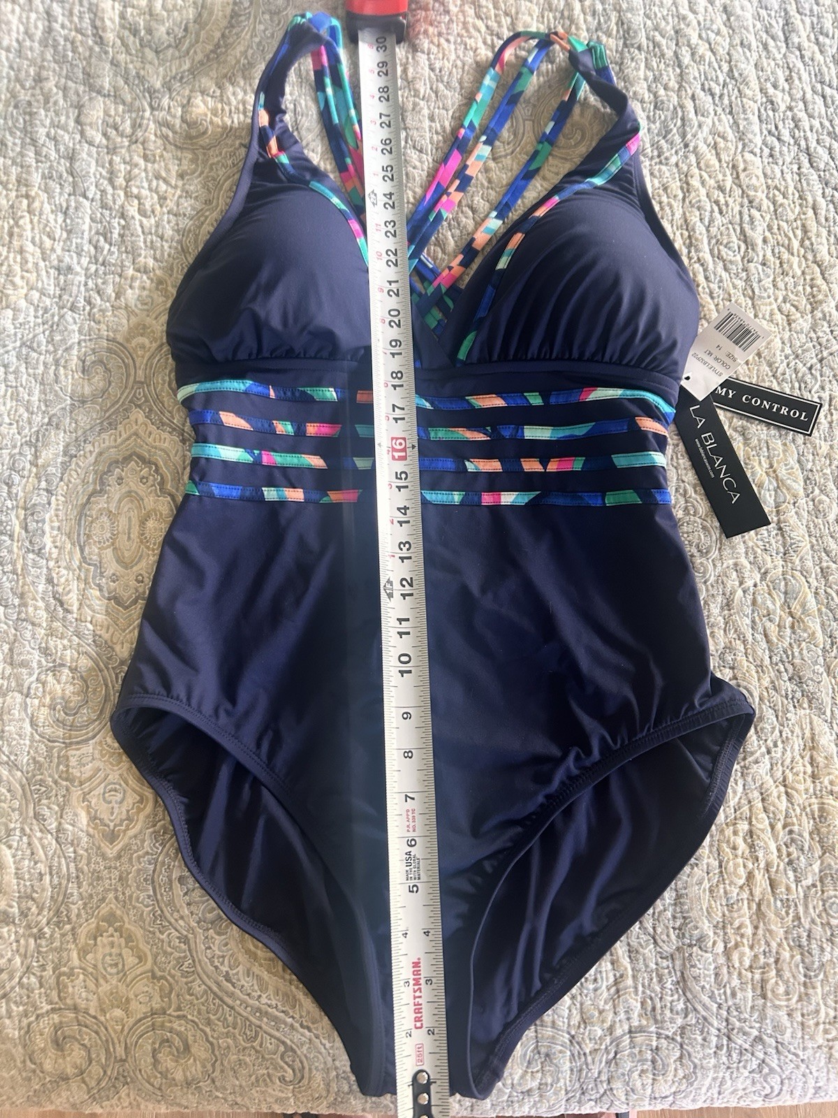 Women’s One Piece Swimsuit, Brand, La Blanca, NWT, Size 14, Excellent Condition￼