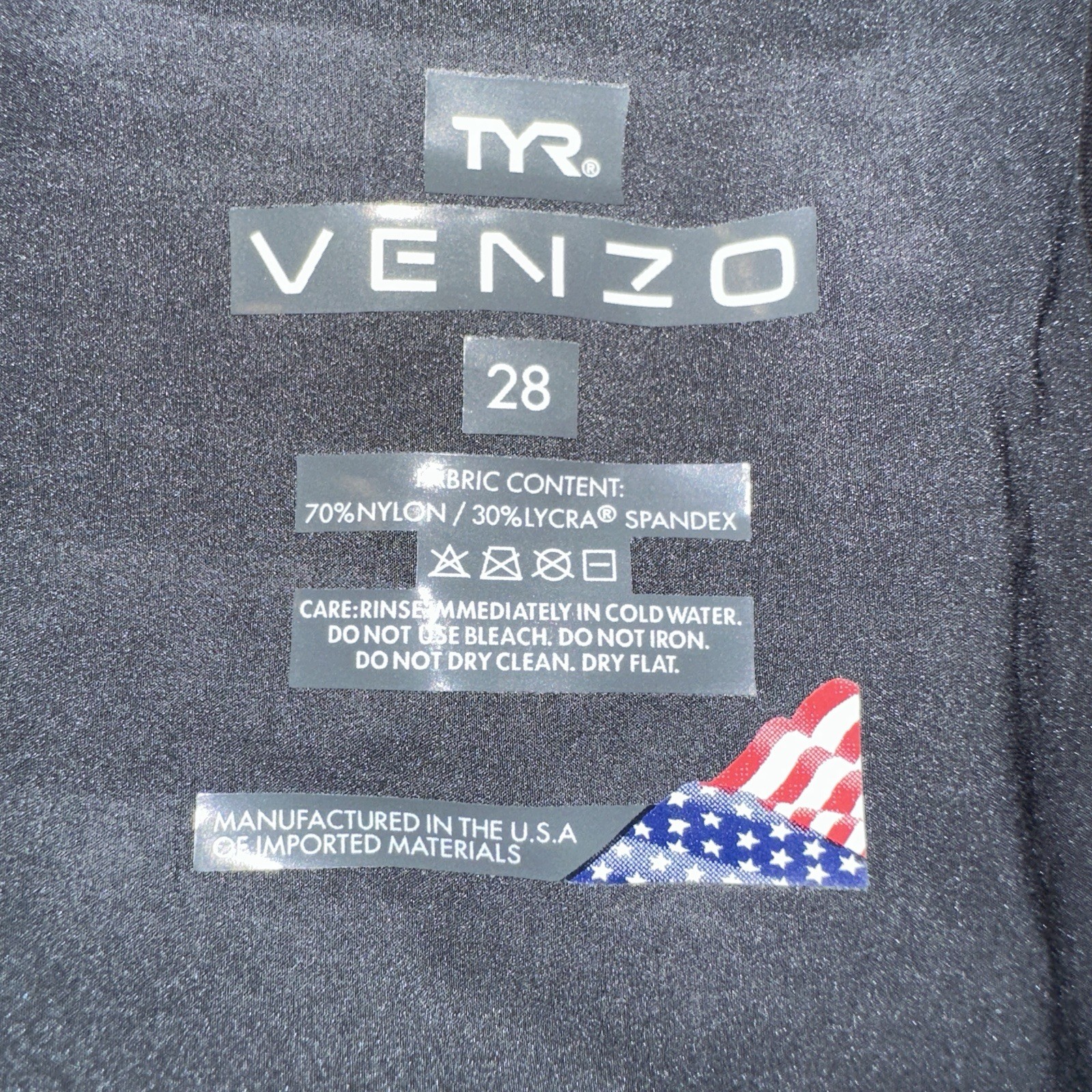TYR Women’s Venzo Volconyx Open Back Tech Suit Size 28 NWT Orange Blue Black