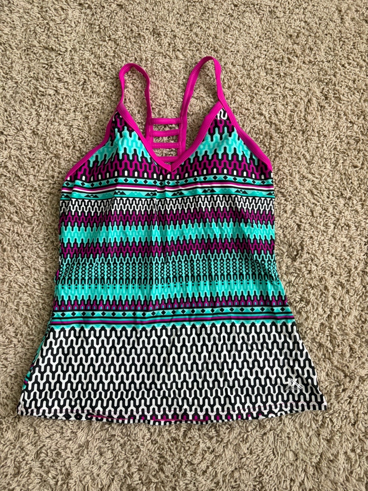 Zeroxposur Women’s Tankini Swim Top Size 8 Swimming 82% Nylon 18% Spandex