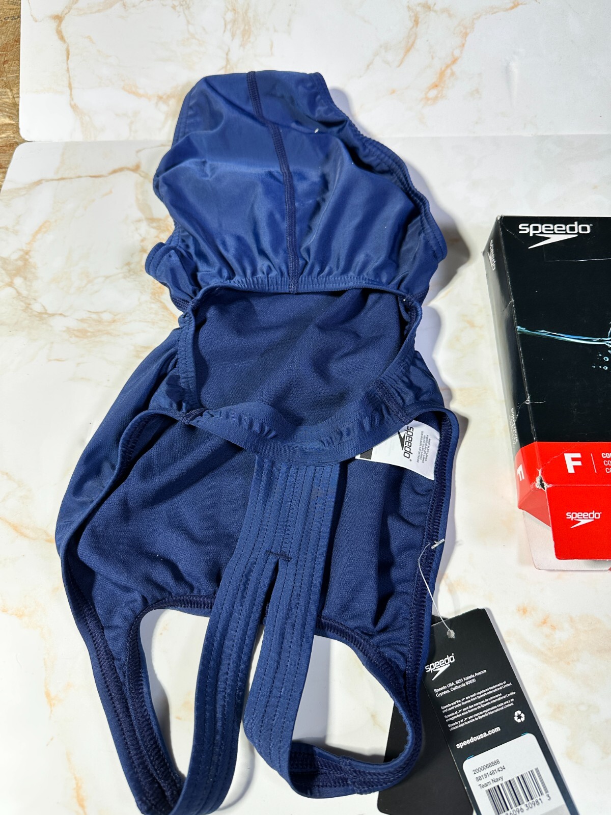 NWT Women’s Speedo Learn To Swim Pro LT Superpro Swimsuit Navy Blue Size 26
