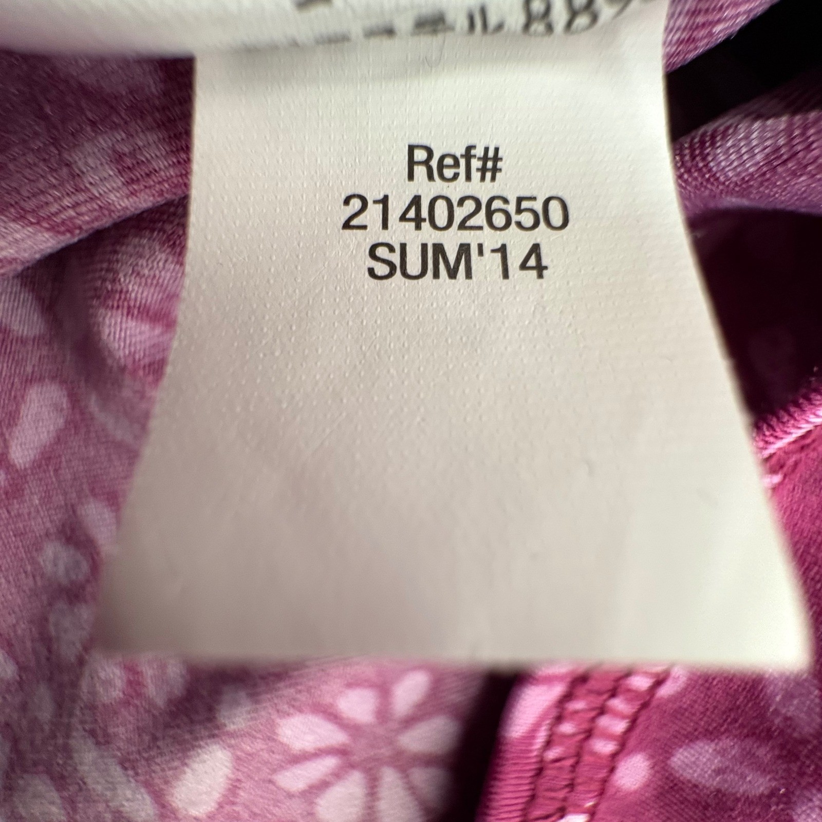Eddie Bauer Long Sleeve Amphib Rashguard Swim Top Berry Pink Floral White Large