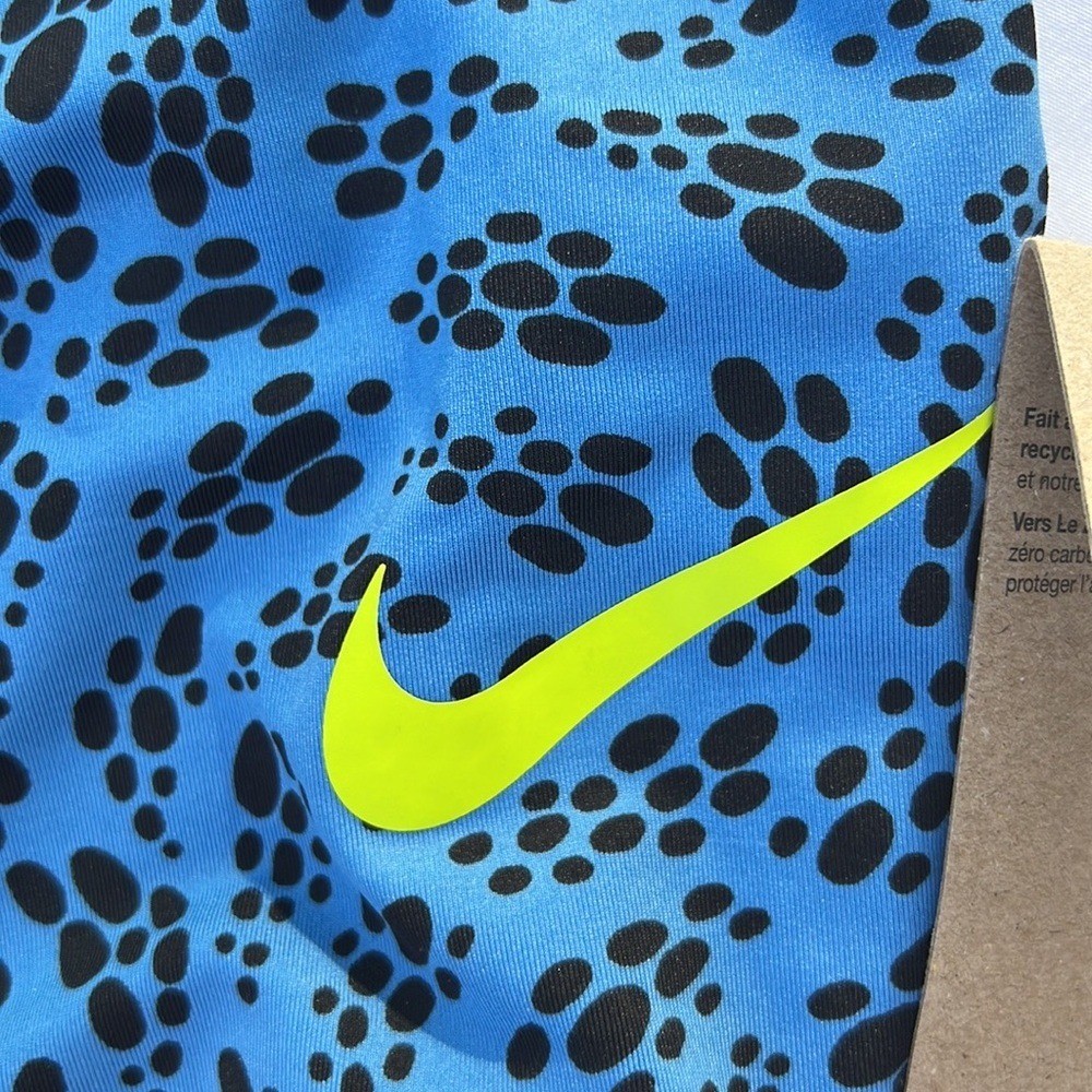 NWT Nike Women’s Swim Active Zip Top Blue Black Neon Green Medium Sporty