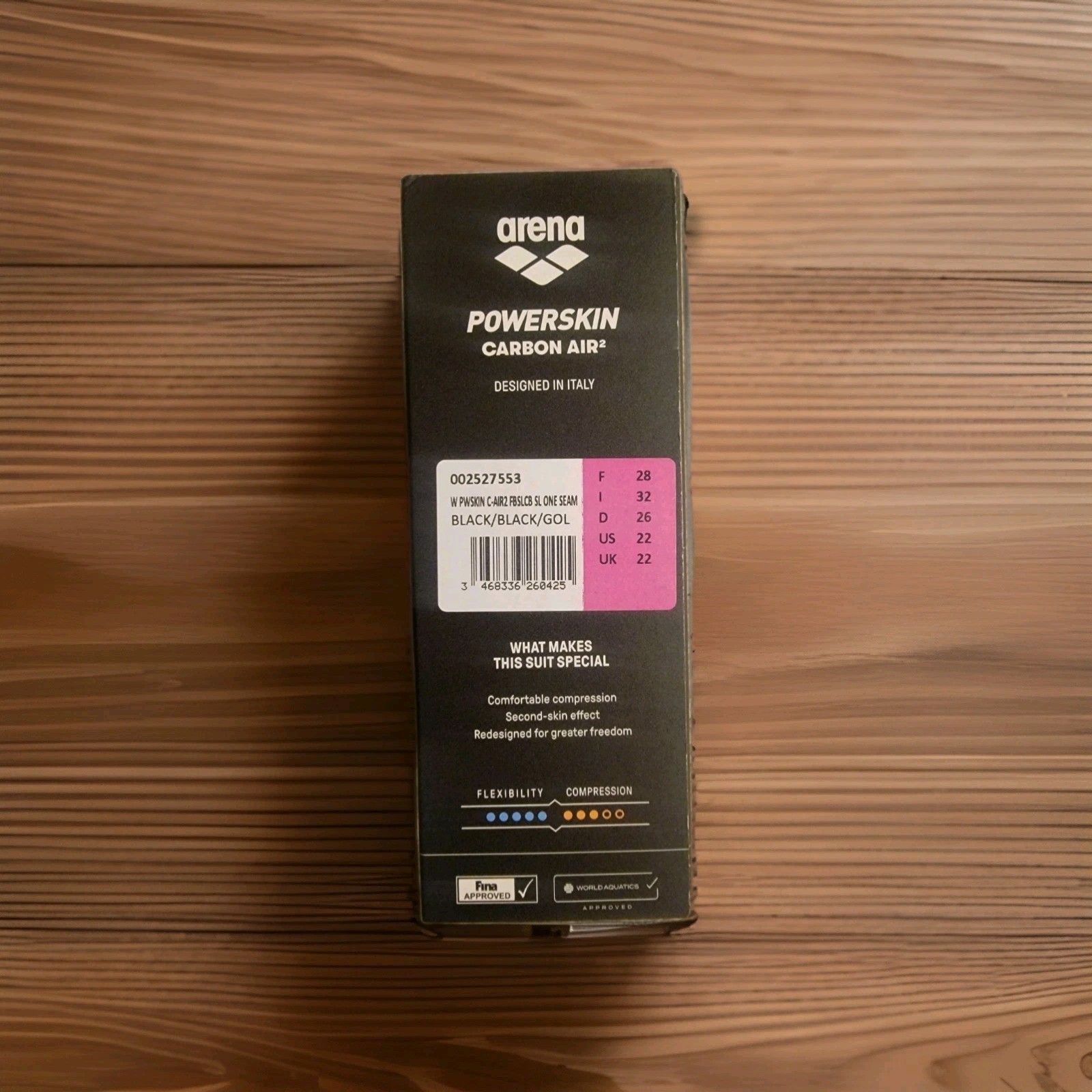 ARENA (22) Women’s Carbon Air2 Closed-Back Powerskin Tech Suit – NEW WITH TAGS