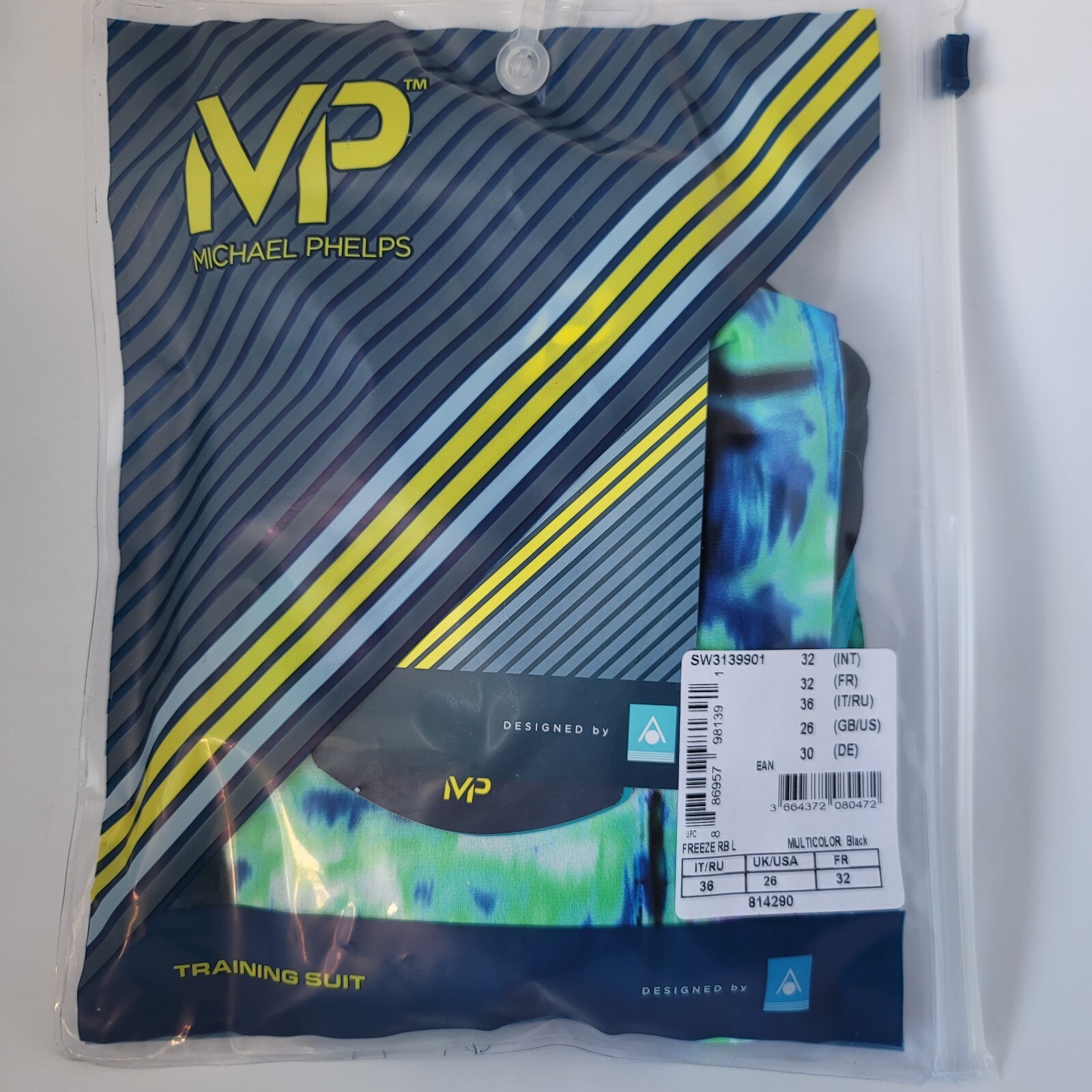 Michael Phelps Training Racing Swim Suit with Aqua Infinity Tech! Women Size 26